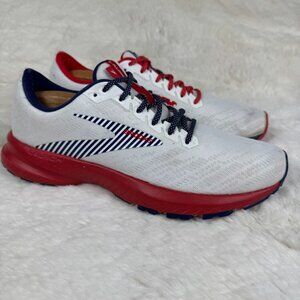 Stylish White and Red Women's Sneakers